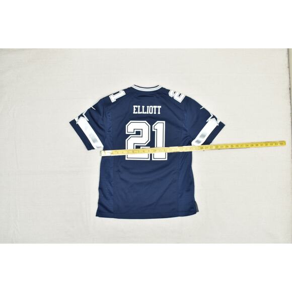 Dallas Cowboys Football Jersey Mens Large NFL Ezekiel Elliott 21 Nike - Picture 4 of 8